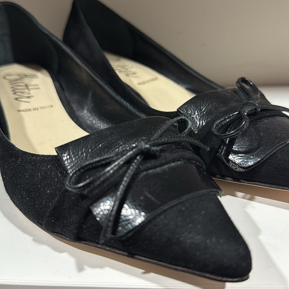BALLET!  Butter Italian Black Women's Shoes NWOT Sz 5.5 - Picture 4 of 5